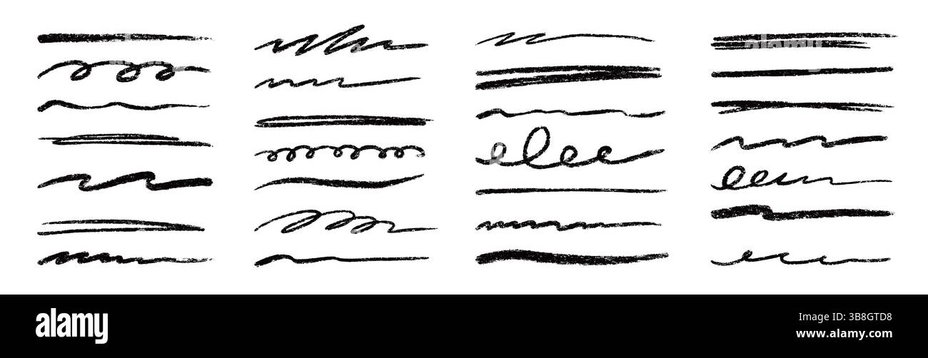 Line brush doodle stroke pencil pen sketch vector texture. Handwritten ...