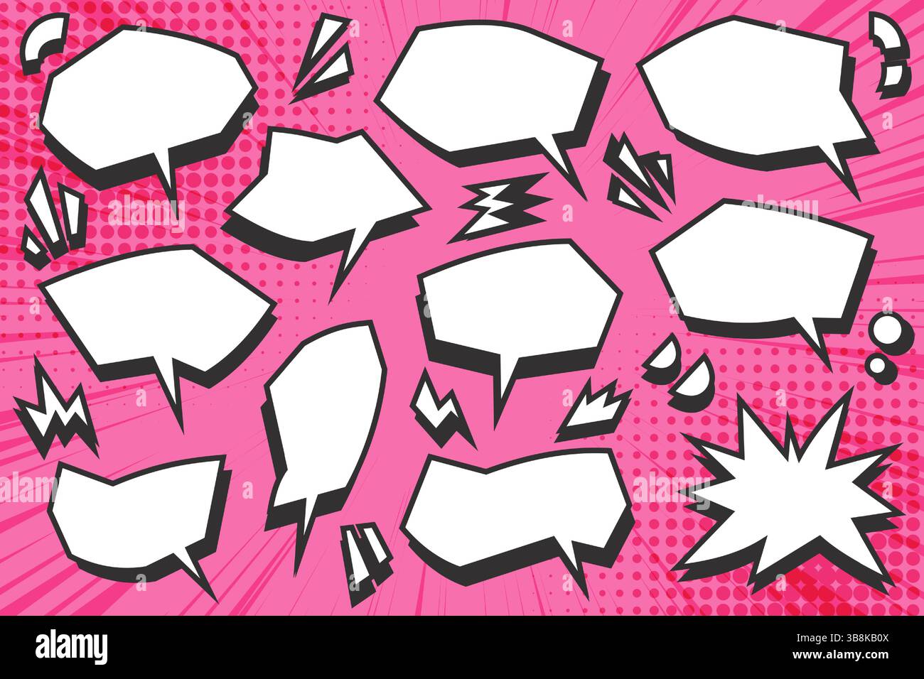 Manga speech bubbles. Comic frames for text. Anime cartoon clouds. Pop ...
