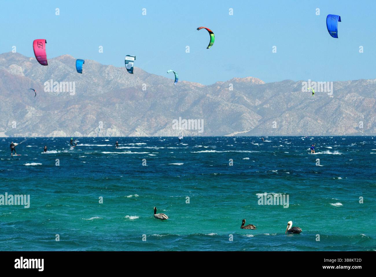 Mexico, Baja California,Ventana bay, El Sargento, Cerralvo Island and surer, Stock Photo