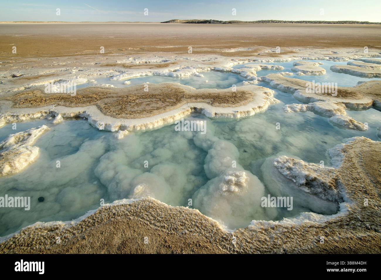 Mexico, Baja California Sur, Guerrero Negro, Salt Flats Stock Photo