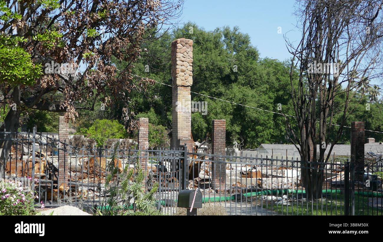Altadena, California, USA 7th May 2025 Altadena aftermath and cleanup ...
