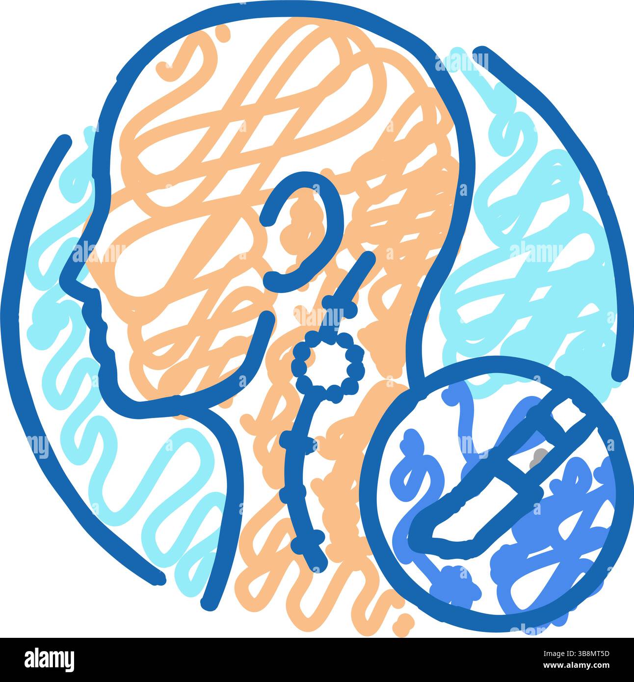 lymph node dissection surgery icon doodle illustration Stock Vector ...