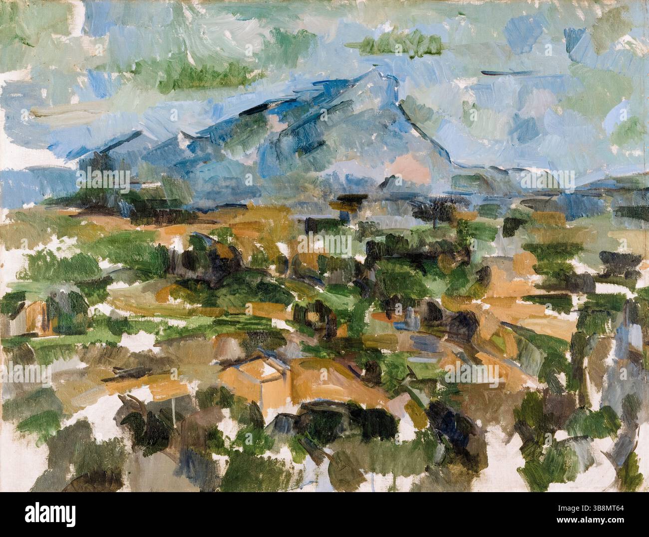 Tableau Paul Cézanne - Mont Sainte-Victoire Dans L'obscurité, Impressionnisme, Prêt à Accrocher