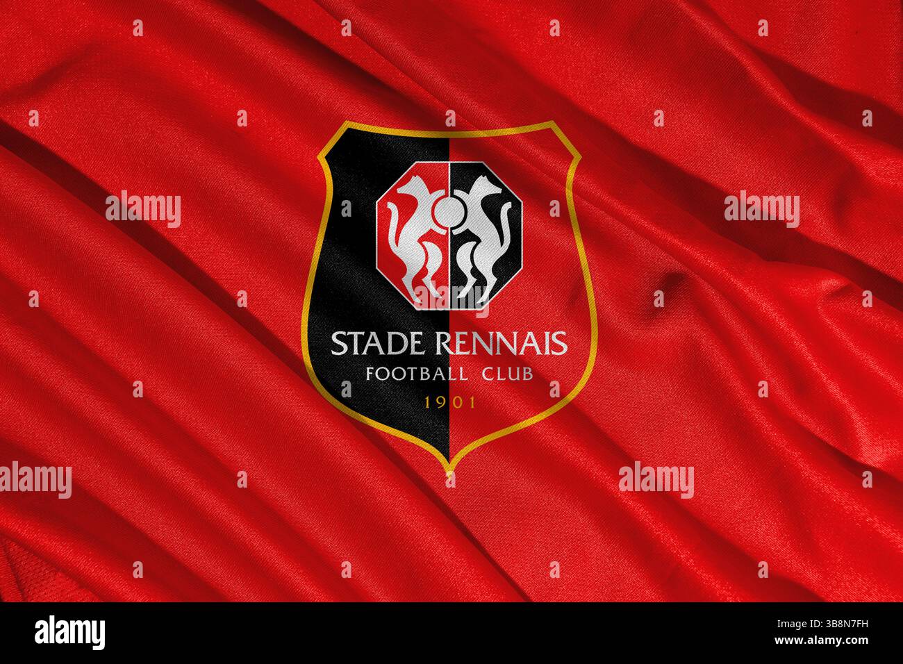 Fanion Vintage Stade Rennais FC - Rennes - Foot - Avant 2000
