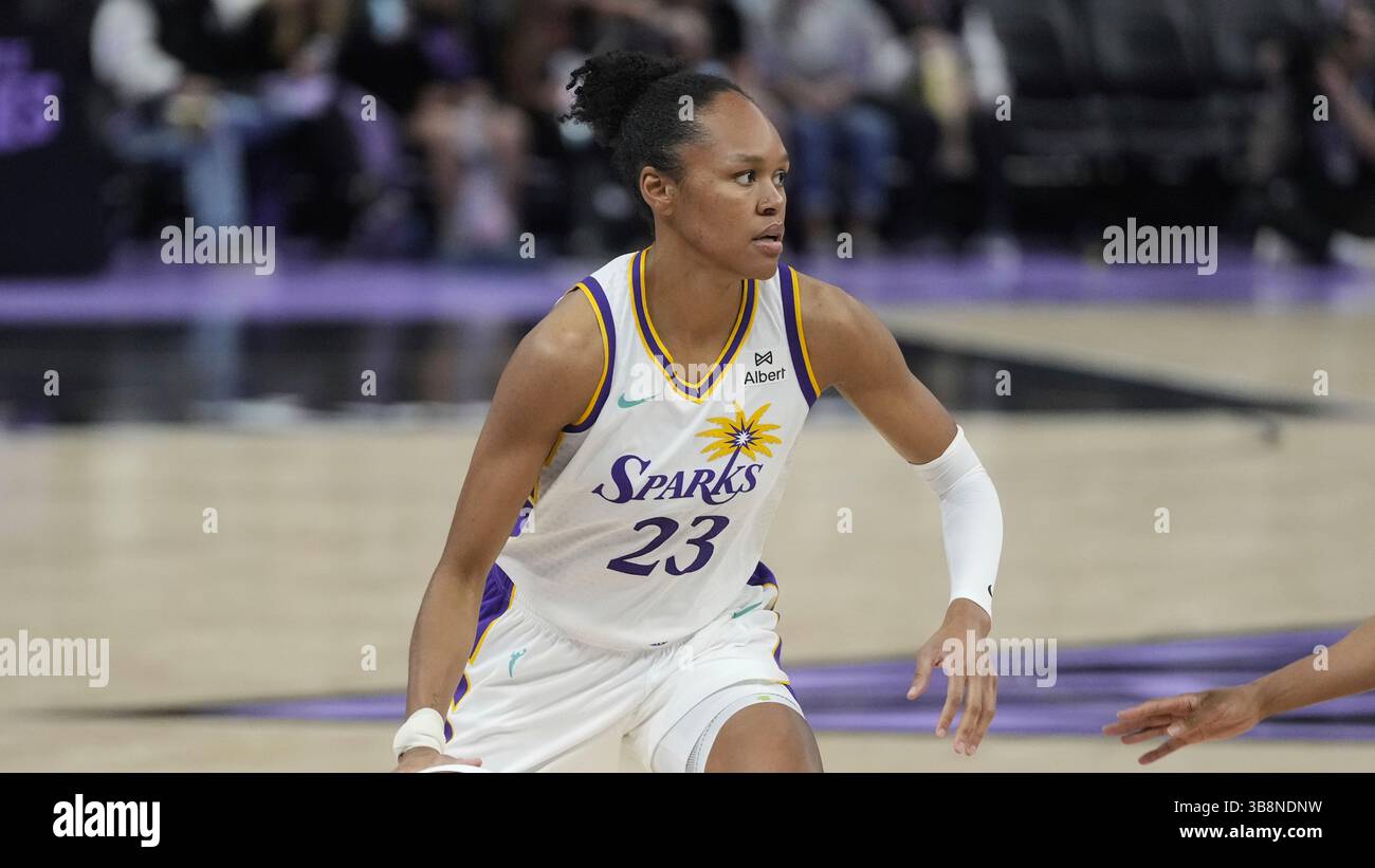 Los Angeles Sparks forward Azura Stevens during a WNBA preseason ...