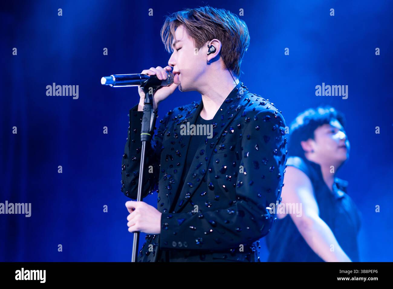 LONDON, UK 7 MAY 2025 Kang Daniel performs on stage