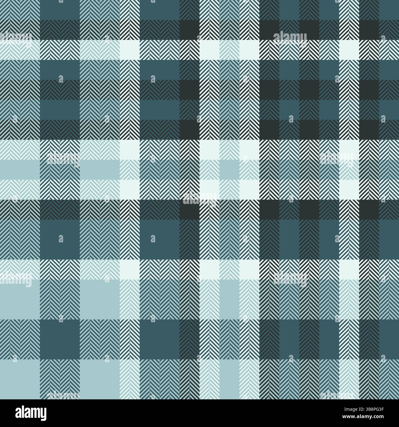 Elegant teal and white herringbone plaid pattern. Perfect for textile ...