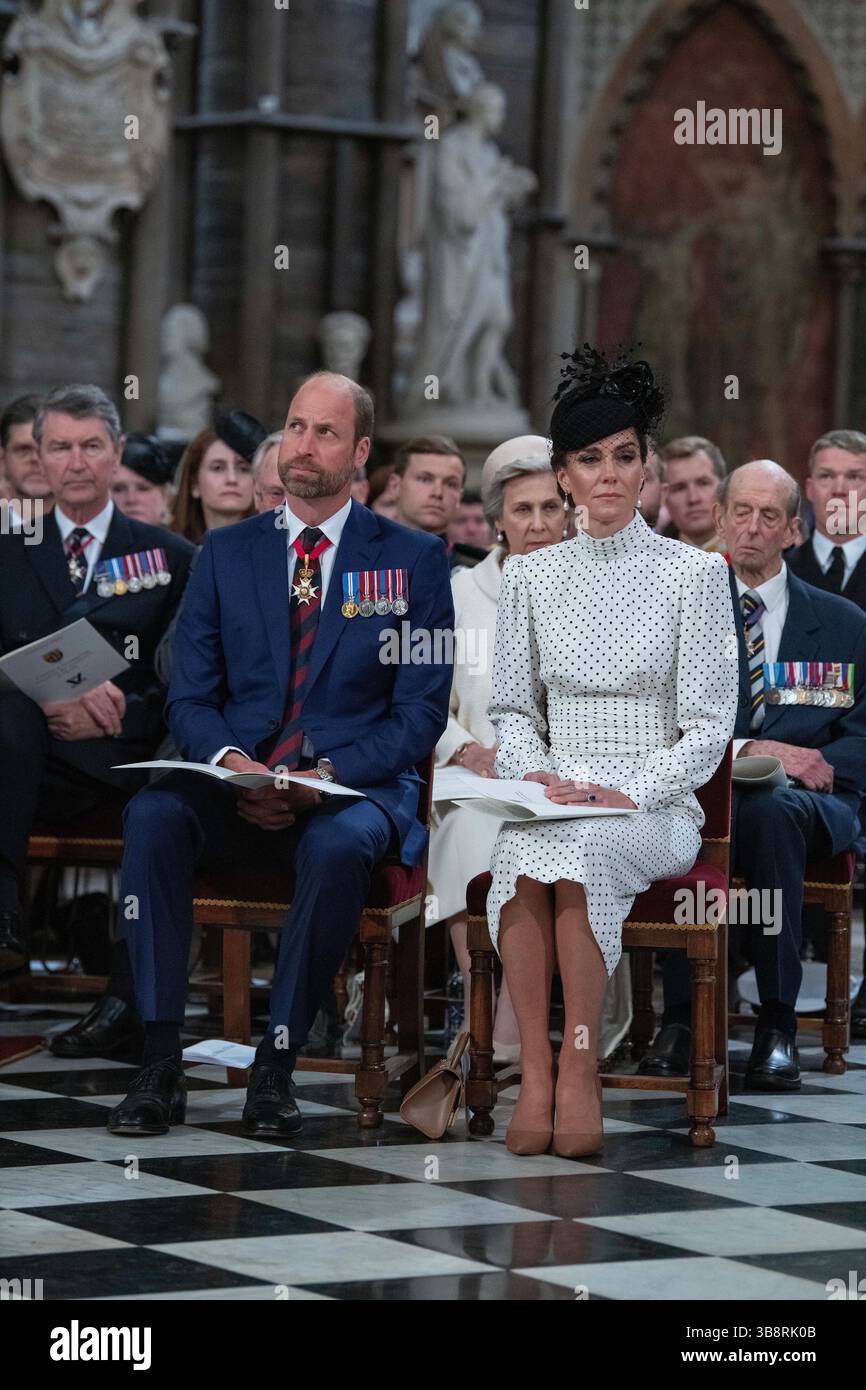 The Prince and Princess of Wales attend a Service of Thanksgiving at ...