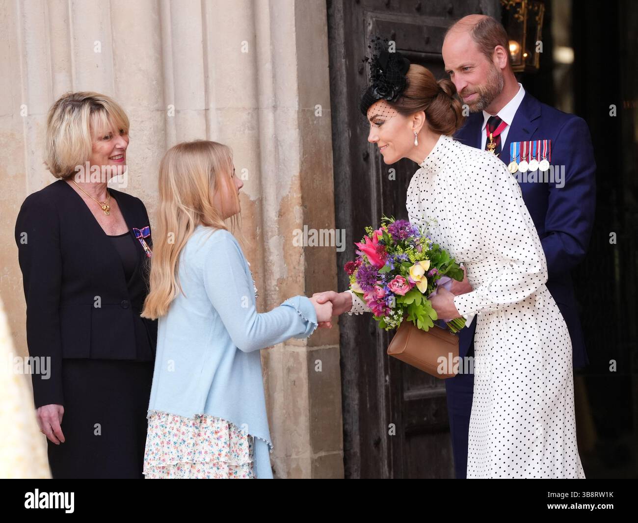 The Prince and Princess of Wales leave after attending a a Service of ...