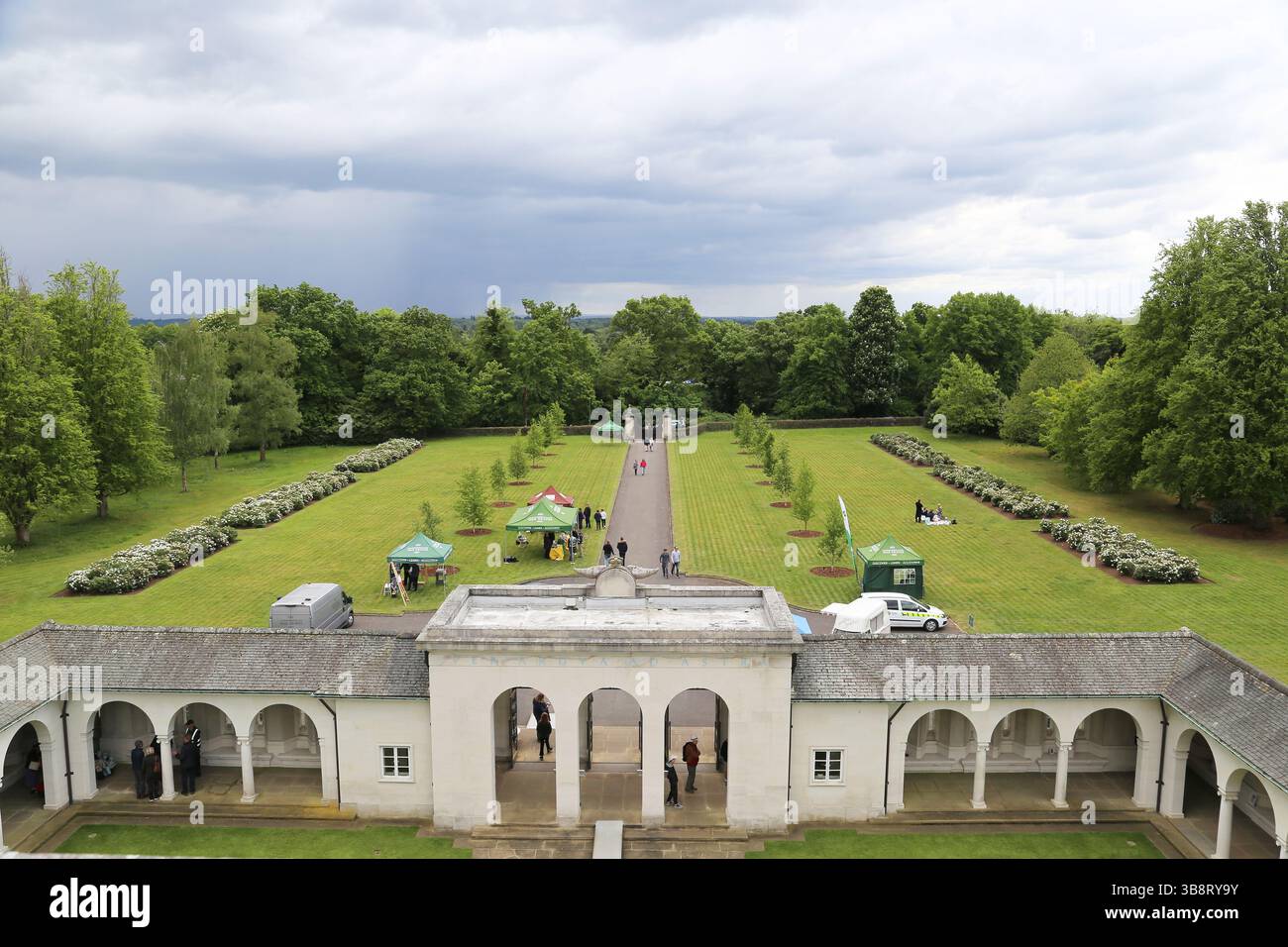 Runnymede Air Forces Memorial, Cooper’s Hill Lane, Englefield Green, Egham, Surrey, England, Great Britain, United Kingdom, UK, Europe Stock Photo