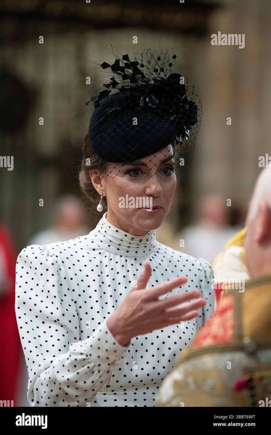 The Princess of Wales attends a Service of Thanksgiving at Westminster ...