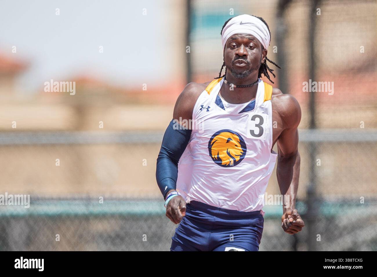Terry Sprinter Lubbock, Texas, USA. 1st May, 2025. East Texas A&M Lions sprinter Hope ...