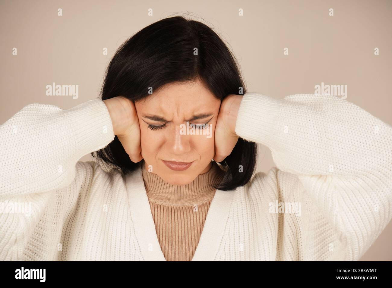 The interesting facial expression conveys a moment of surprise. The ...