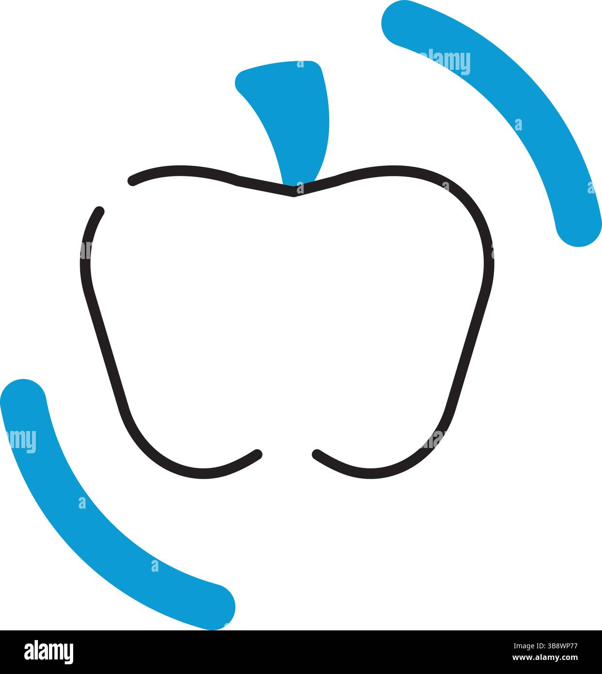 Apple icon for education. Vector illustration Stock Vector Image & Art ...