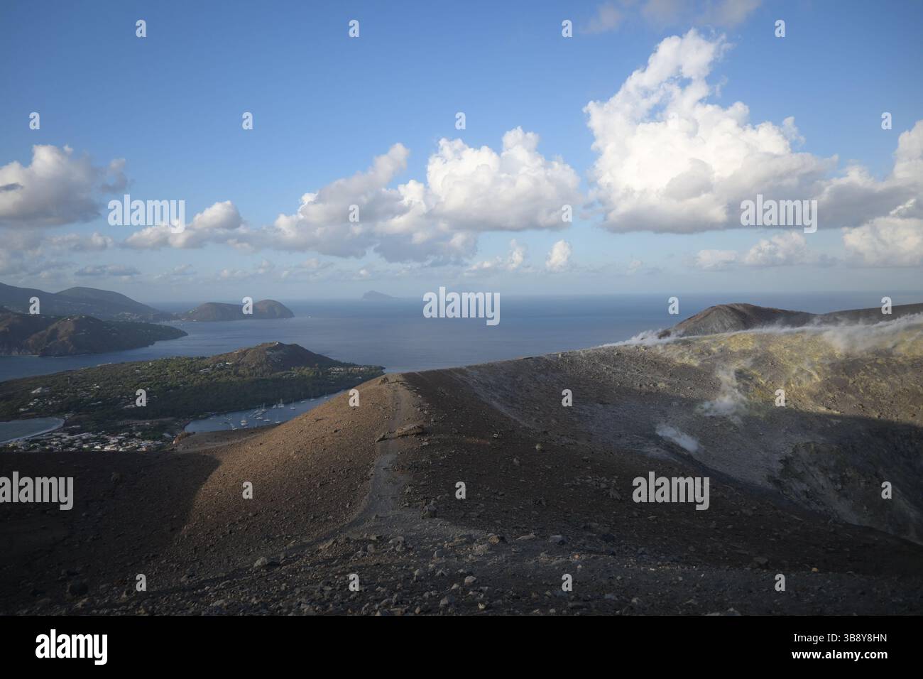 Volcanic island in the Mediterranean, Vulcano, Sicily Stock Photo - Alamy