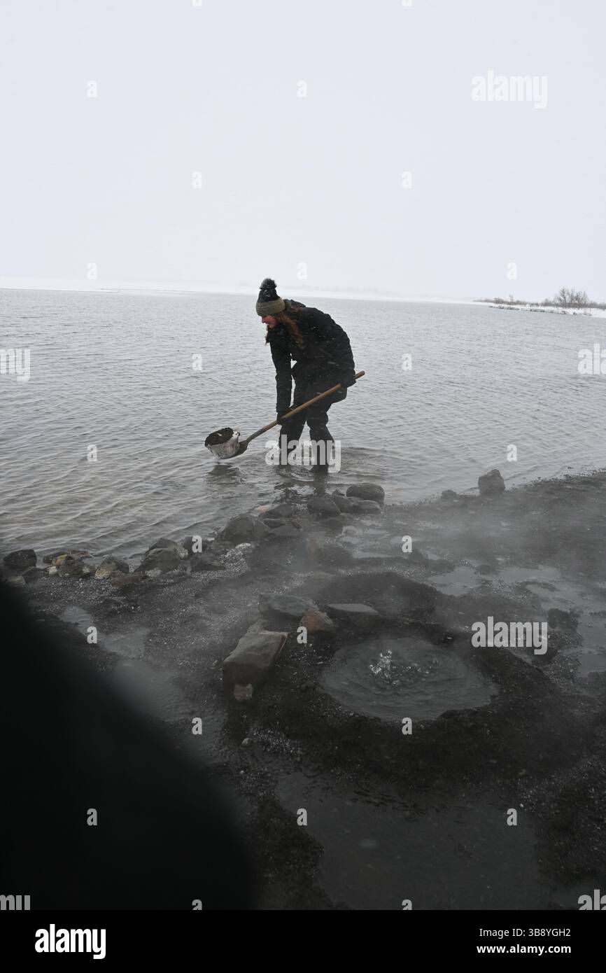 Geothermal bread making in Iceland. Stock Photo