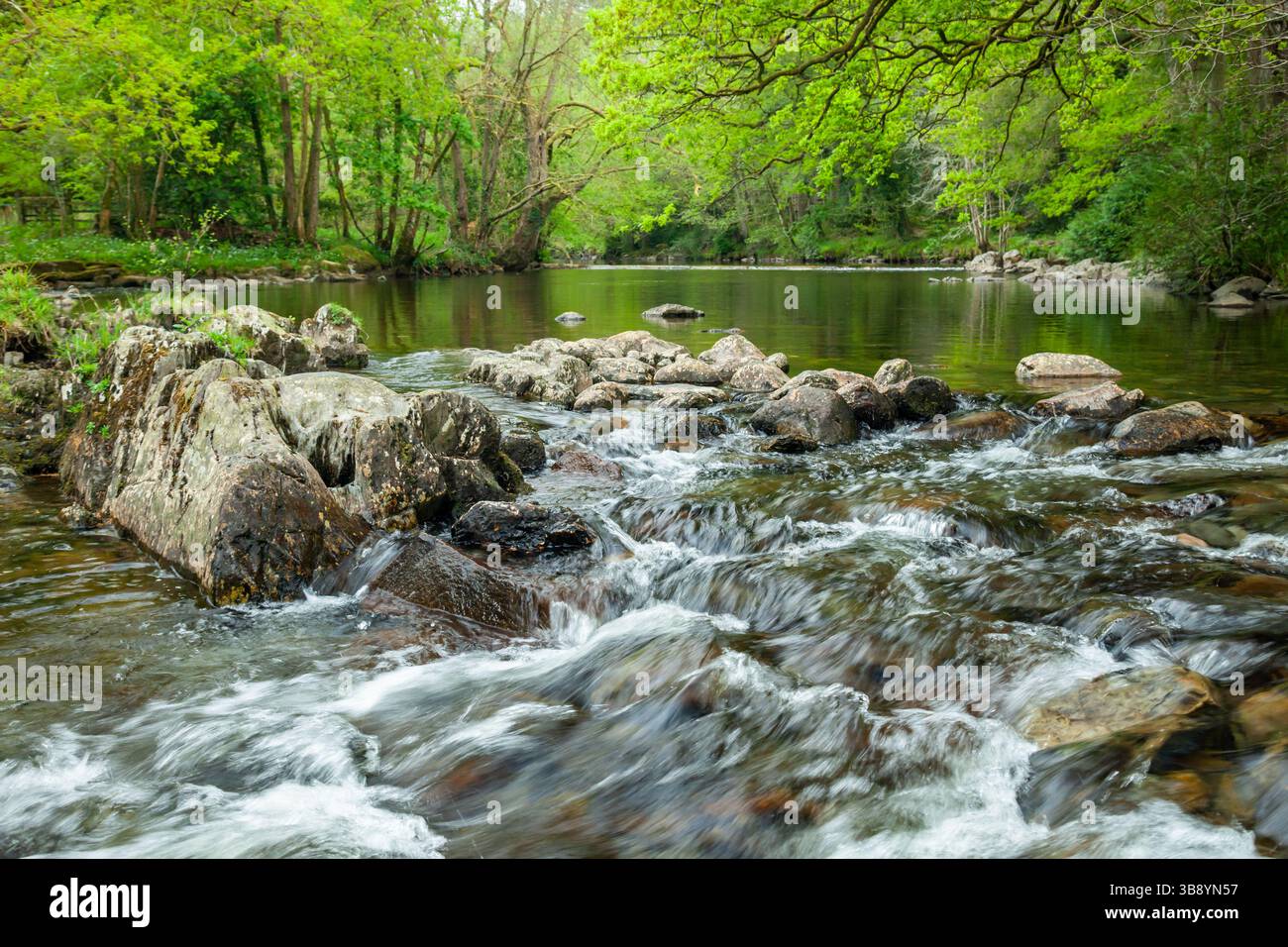 River Ogwen near Betws-y-Coed, Snowdonia National Park, Wales. Stock Photo