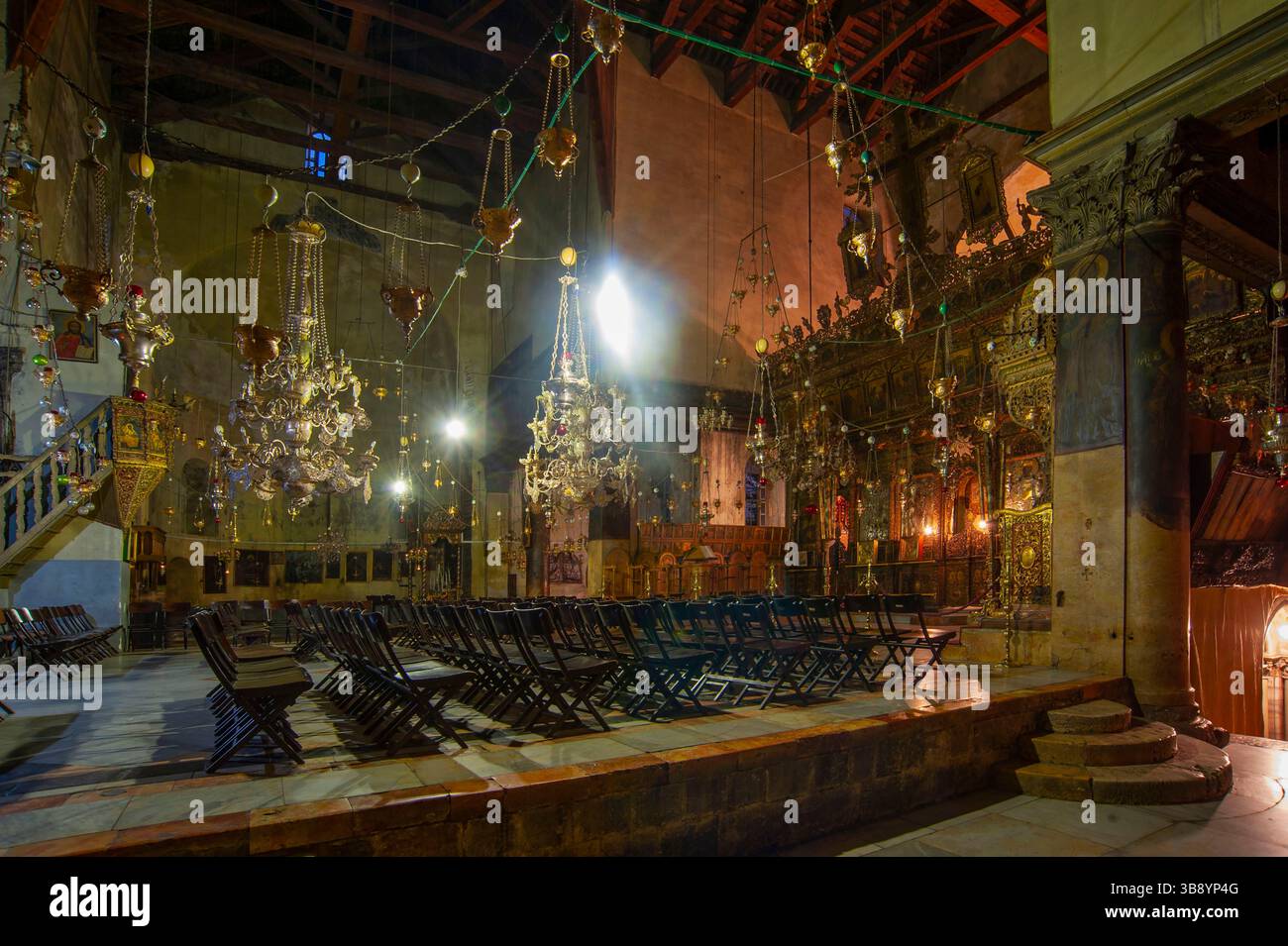 Basilica of the Nativity. Presbytery Area. Bethlehem. Palestinian ...