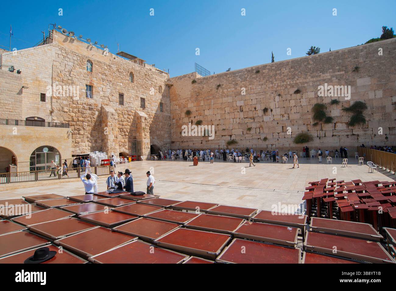 Square In Front of the Wailing Wall. Jerusalem. Israel Stock Photo