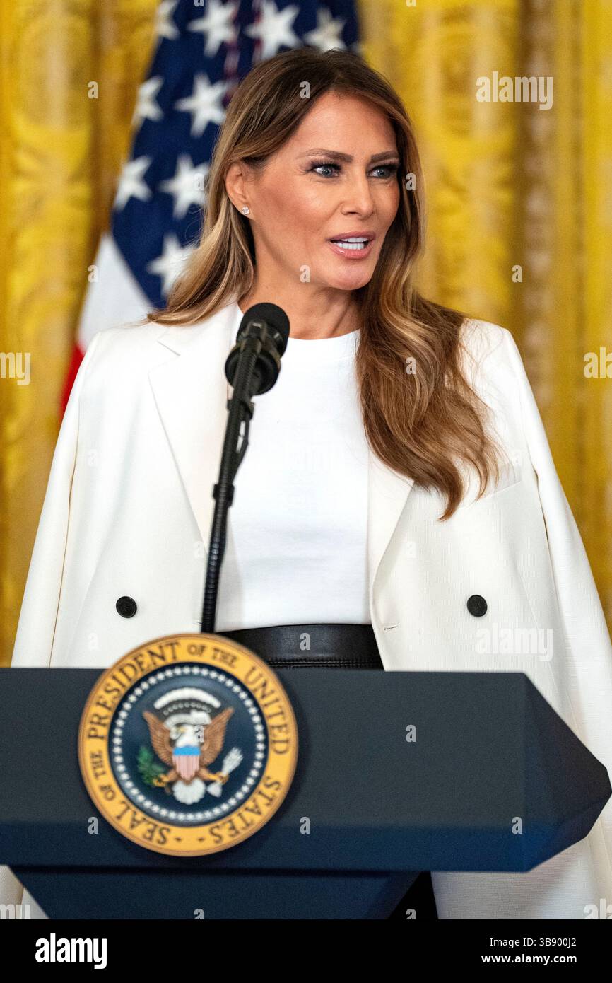 Washington, United States. 08th May, 2025. First Lady Melania Trump ...