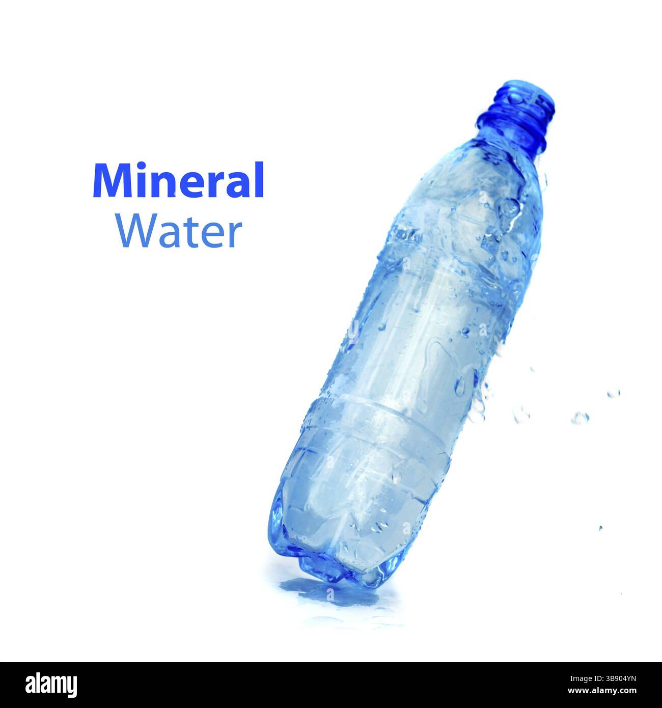 Mineral water bottle isolated on white background Stock Photo - Alamy