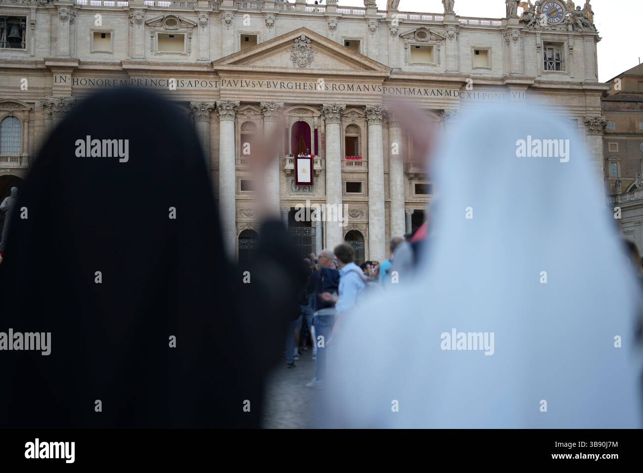 Nuns React During The Speech Of The Newly Elected Pope Leo Xiv At The