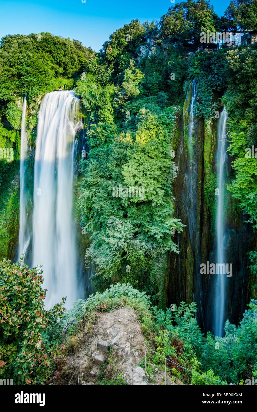 Marmore waterfalls cascade down hi-res stock photography and images - Alamy