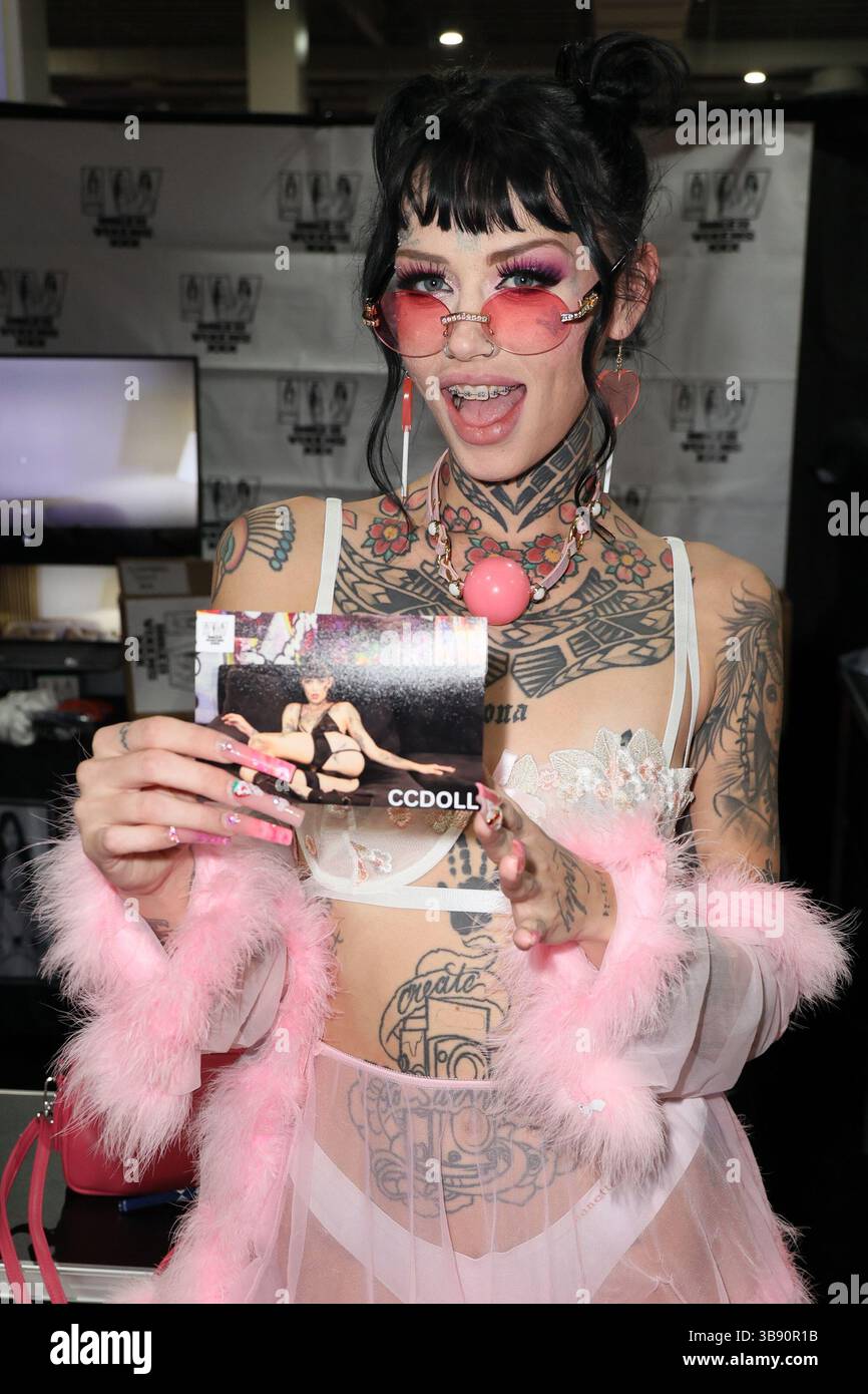 MIAMI, FL - JULY 17: CC Doll attends the EXXXOTICA Expo 2023 at Miami Airport Convention Center