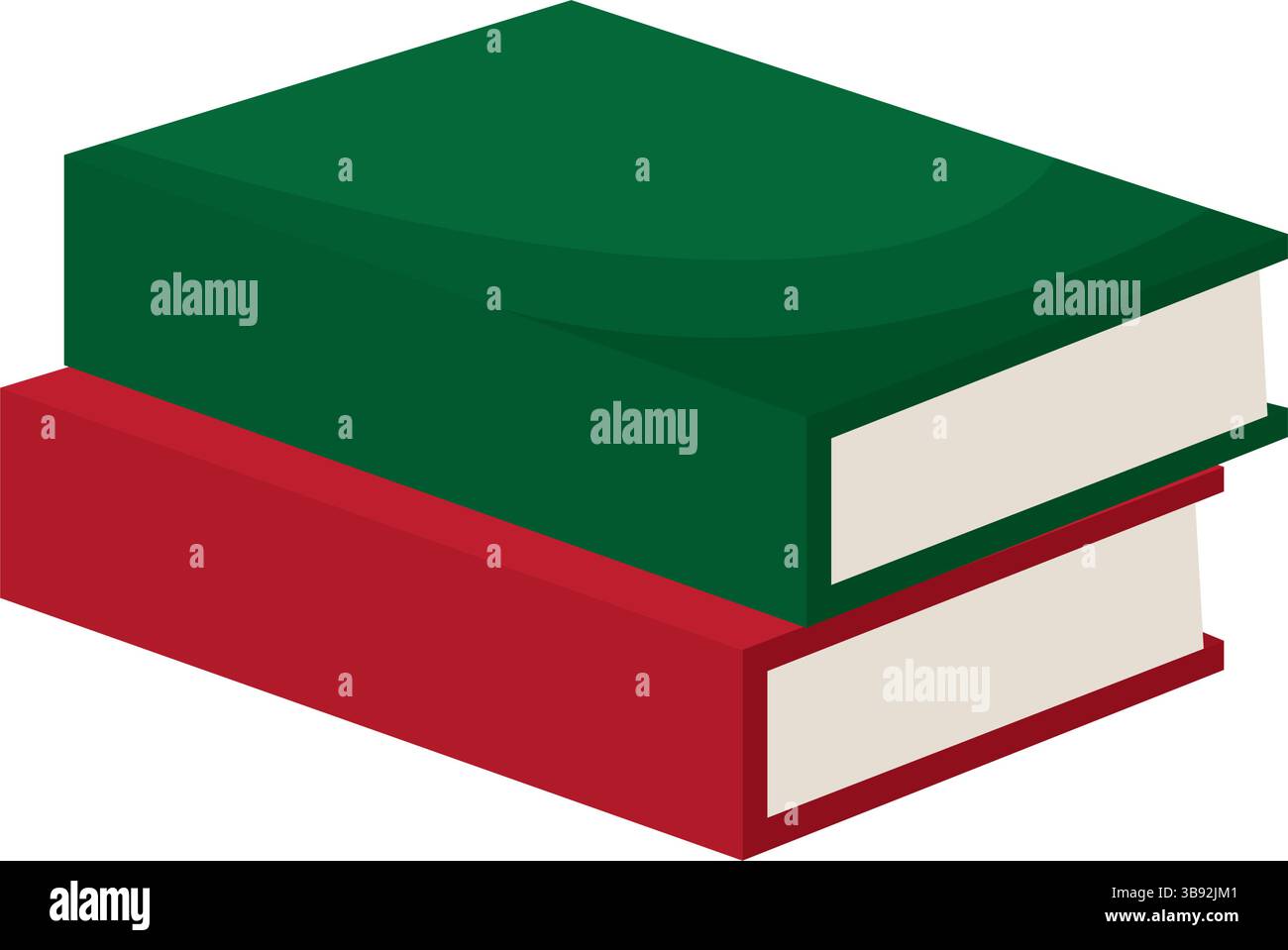 Stack of two books. Vector illustration Stock Vector Image & Art - Alamy