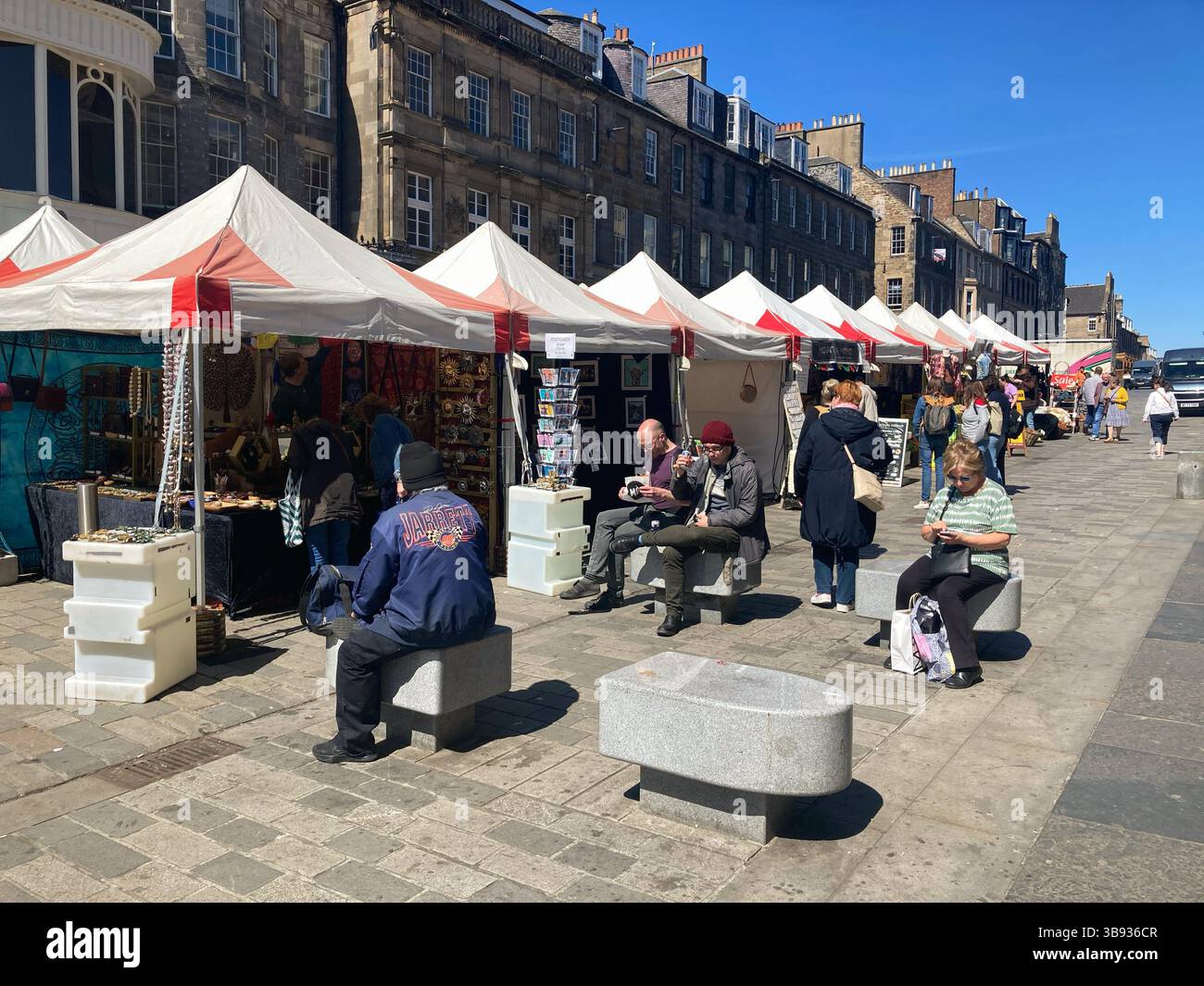 Castle Street Market, Castle Street, Edinburgh Scotland Stock Photo