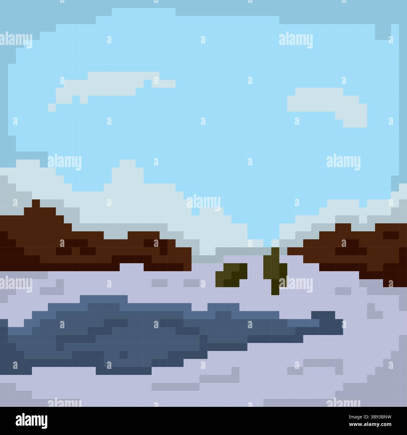 Ground landscape computer game Stock Vector Images - Alamy