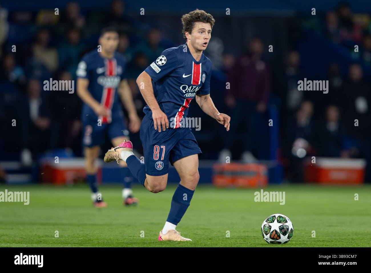Flocage Personnalisé JOAO NEVES #87 - Maillot Paris 2024/2025 Domicile - Enfant
