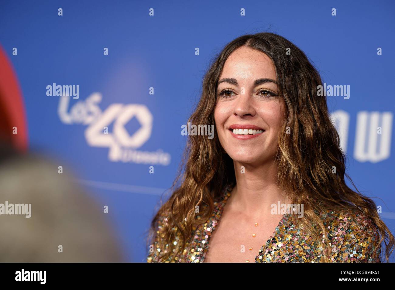 Sofía Ellar attend the LOS40 Classic SlowLove photocall at the Sala Eslava  on May 08, 2025 in Madrid, Spain. Stock Photo
