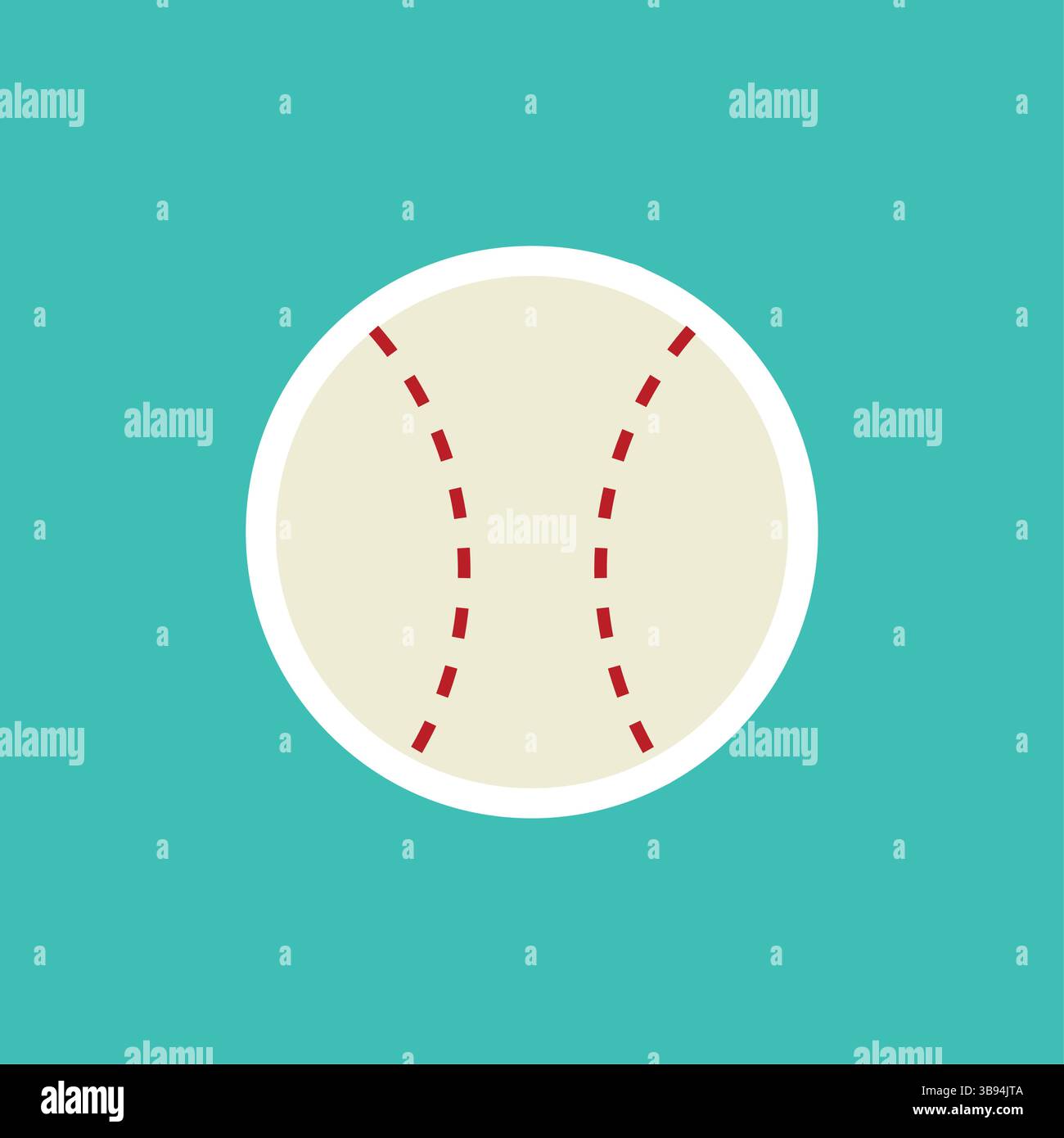 Baseball ball simple icon. Vector illustration Stock Vector Image & Art ...