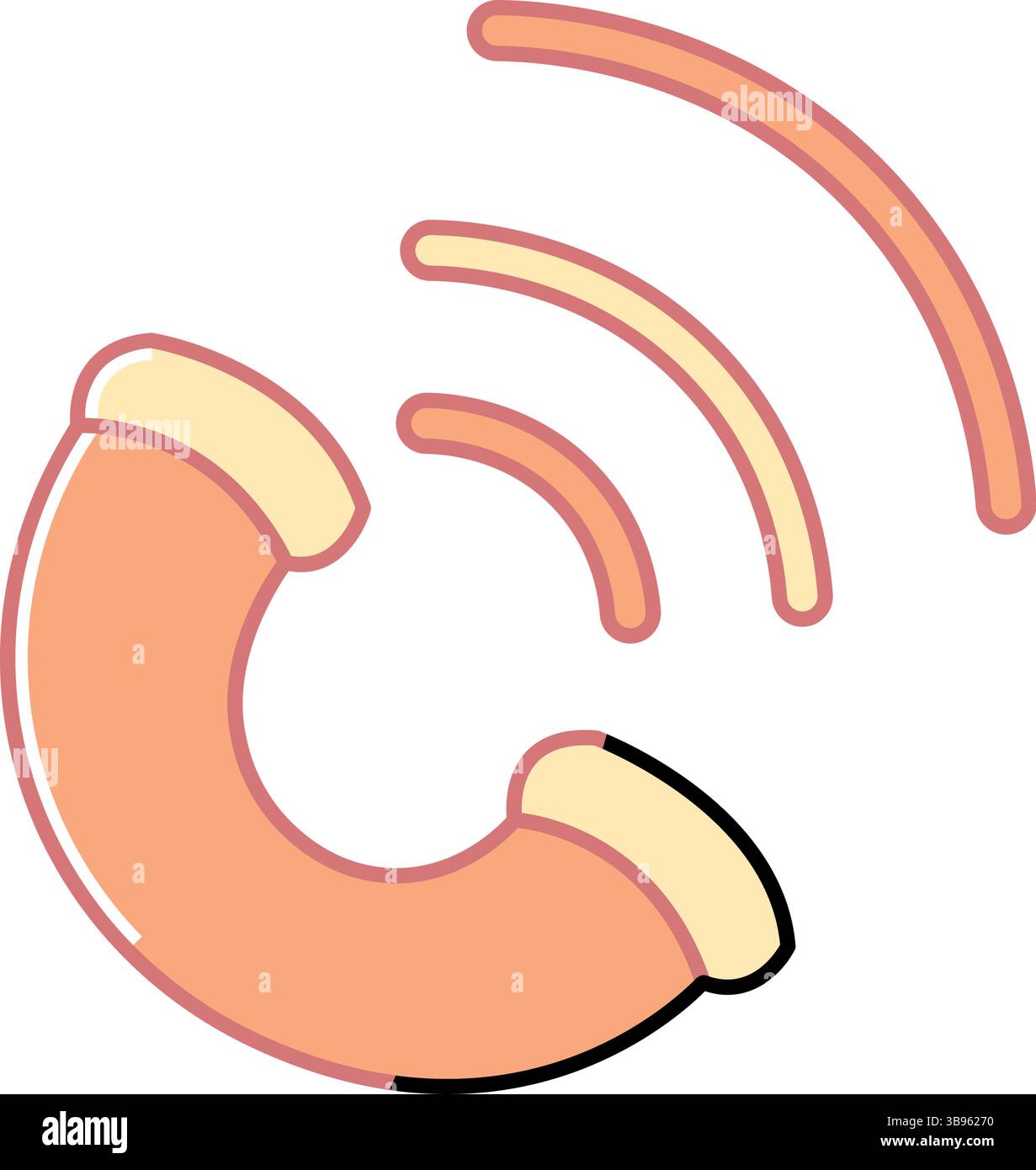 Orange ringing phone icon. Vector illustration Stock Vector Image & Art ...