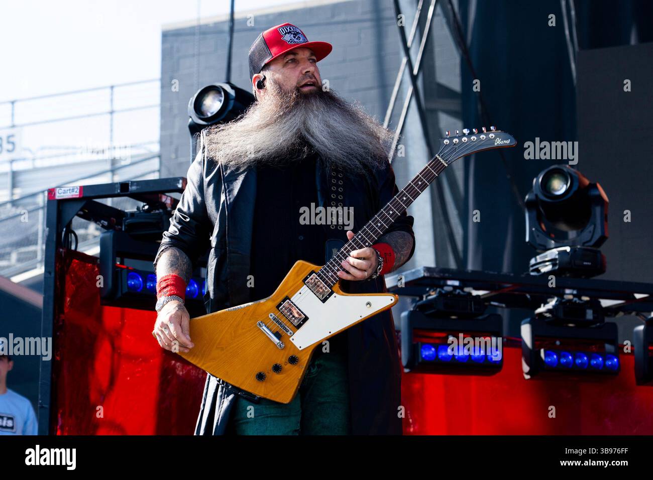 Barry Stock of Three Days Grace performs during Sonic Temple Art and ...