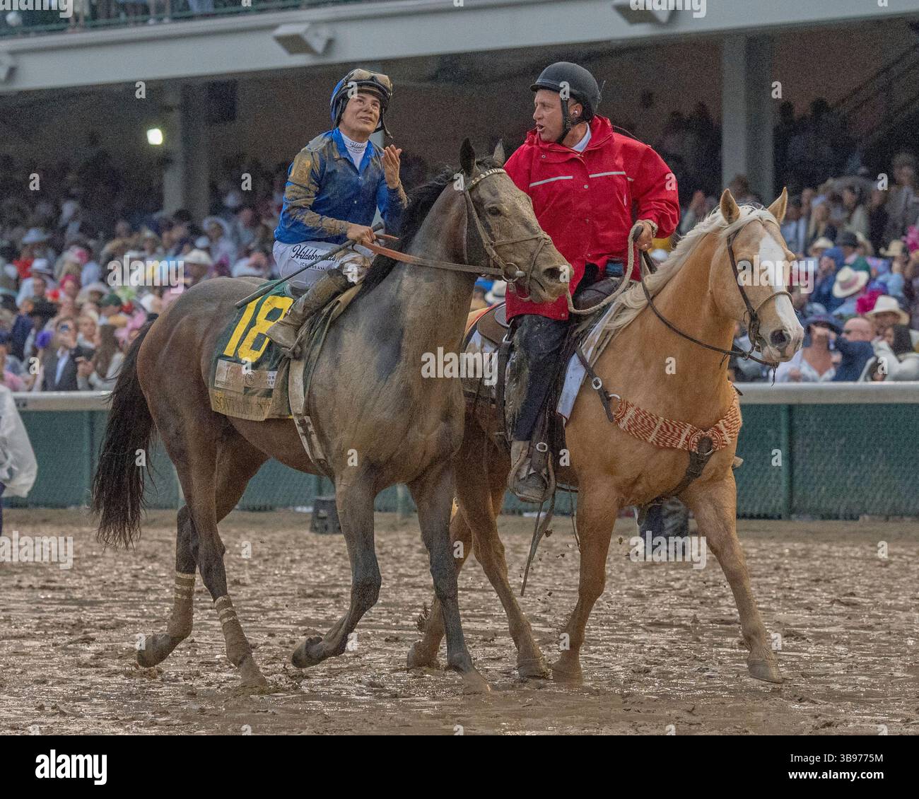 May 3, 2025, Louisville, Kentucky, USA: Sovereignty (18) ridden by ...