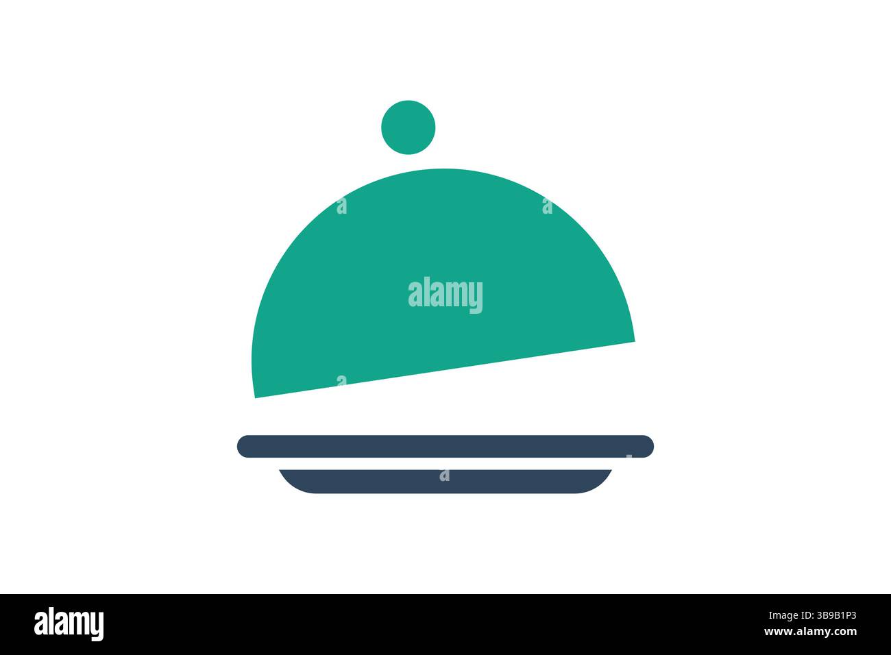 Dish icon. solid icon style. icon related to food. catering elements vector illustration Stock Vector