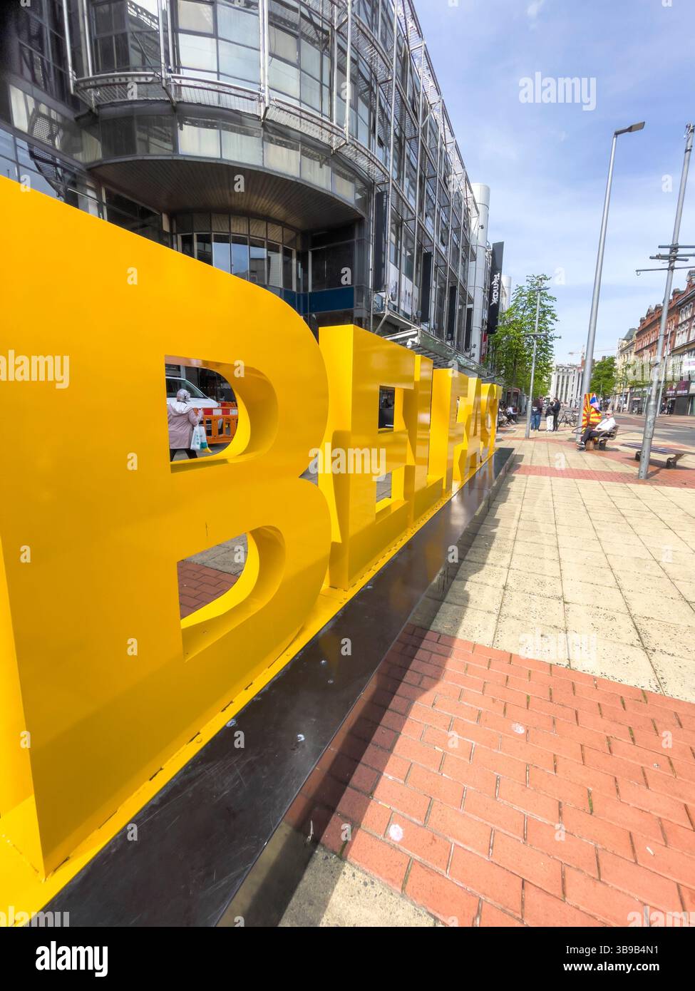 Belfast sign, Belfast. - Smartphone Captured Stock Image