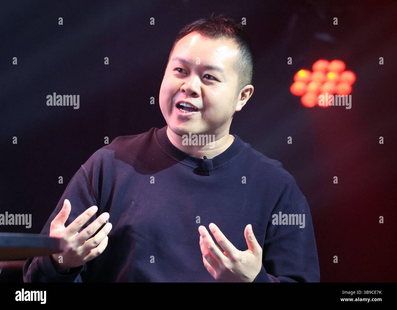 Tokyo, Japan. 9th May, 2025. Tokyo based AI company Sakana AI CEO David ...