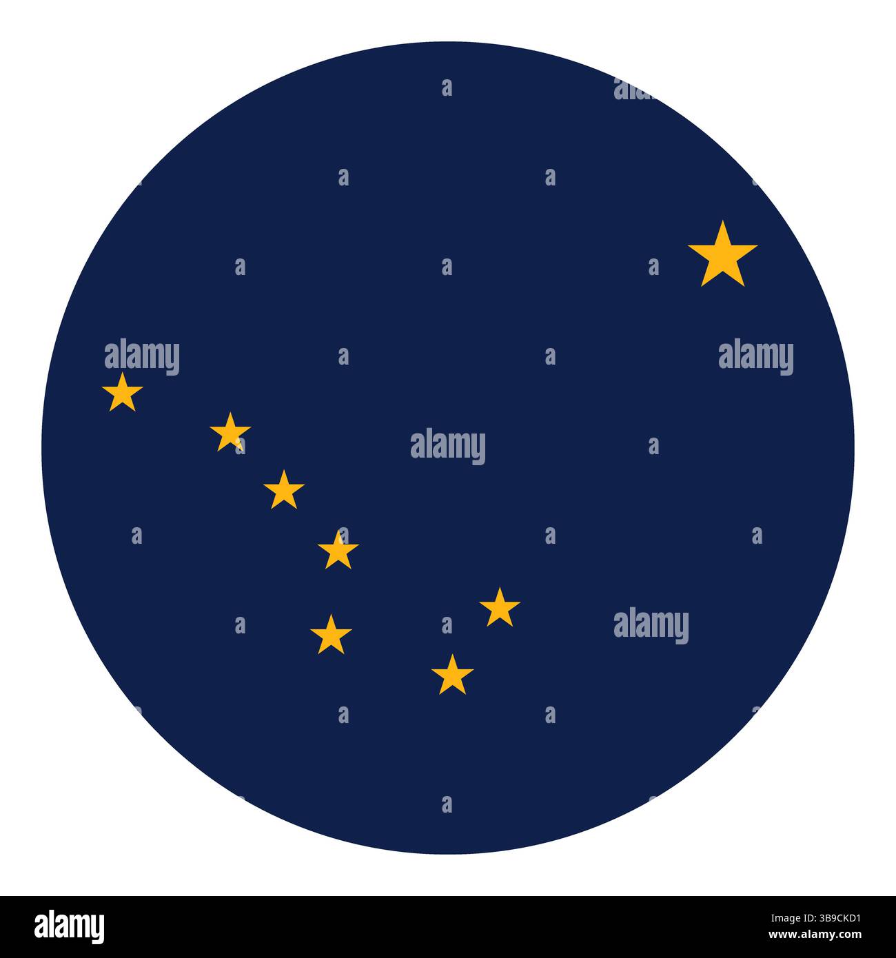 Abstract circle alaska flag hi-res stock photography and images - Alamy