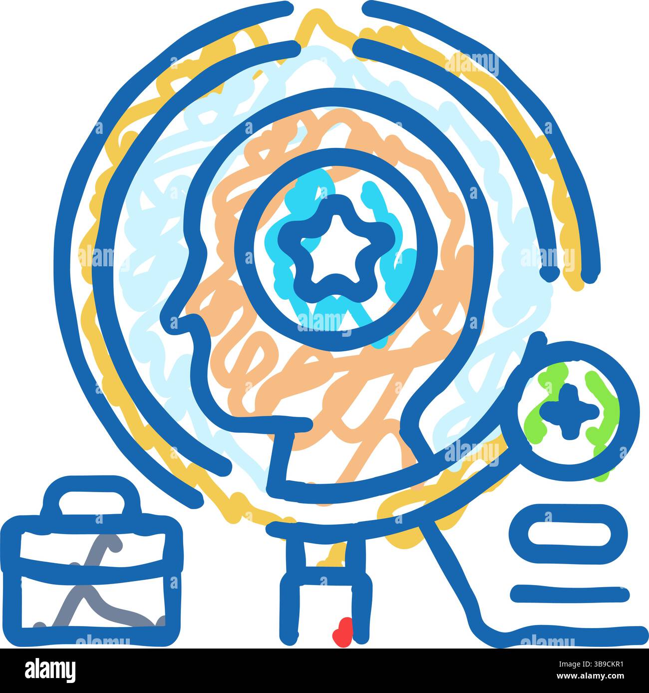 continuous improvement modern business icon doodle illustration Stock ...