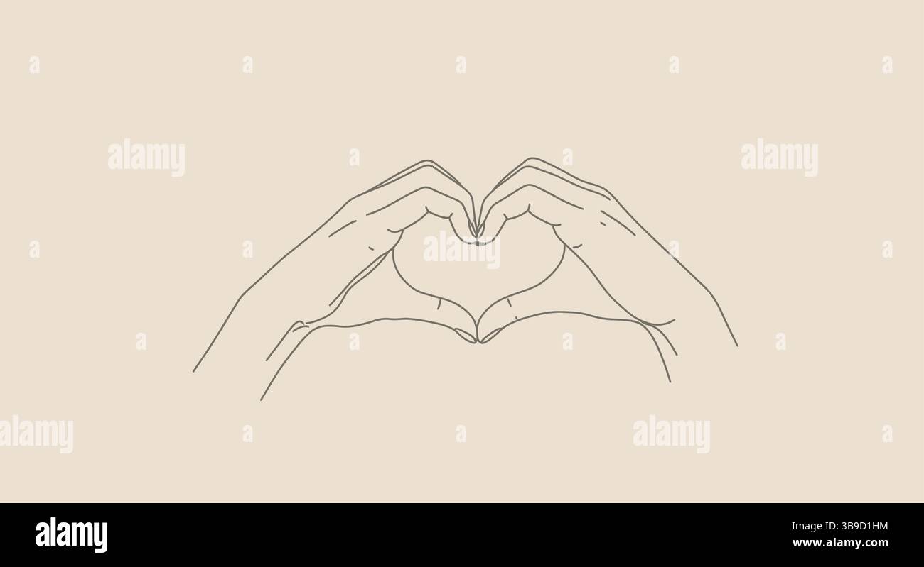 Hands Forming Heart Shape – Symbol of Love, Unity, and Care Stock ...