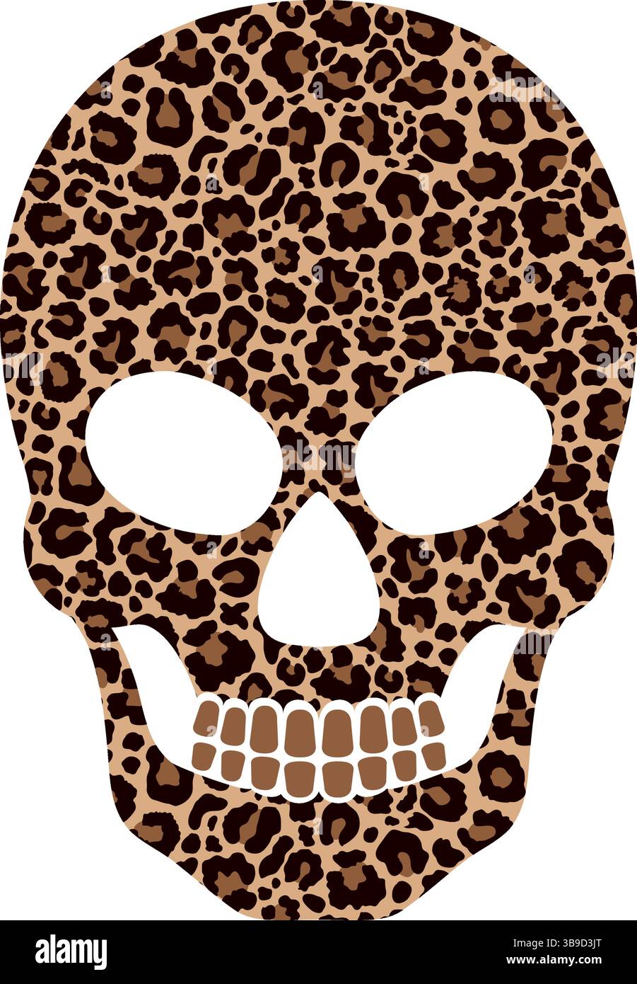 Leopard print skull hi-res stock photography and images - Alamy