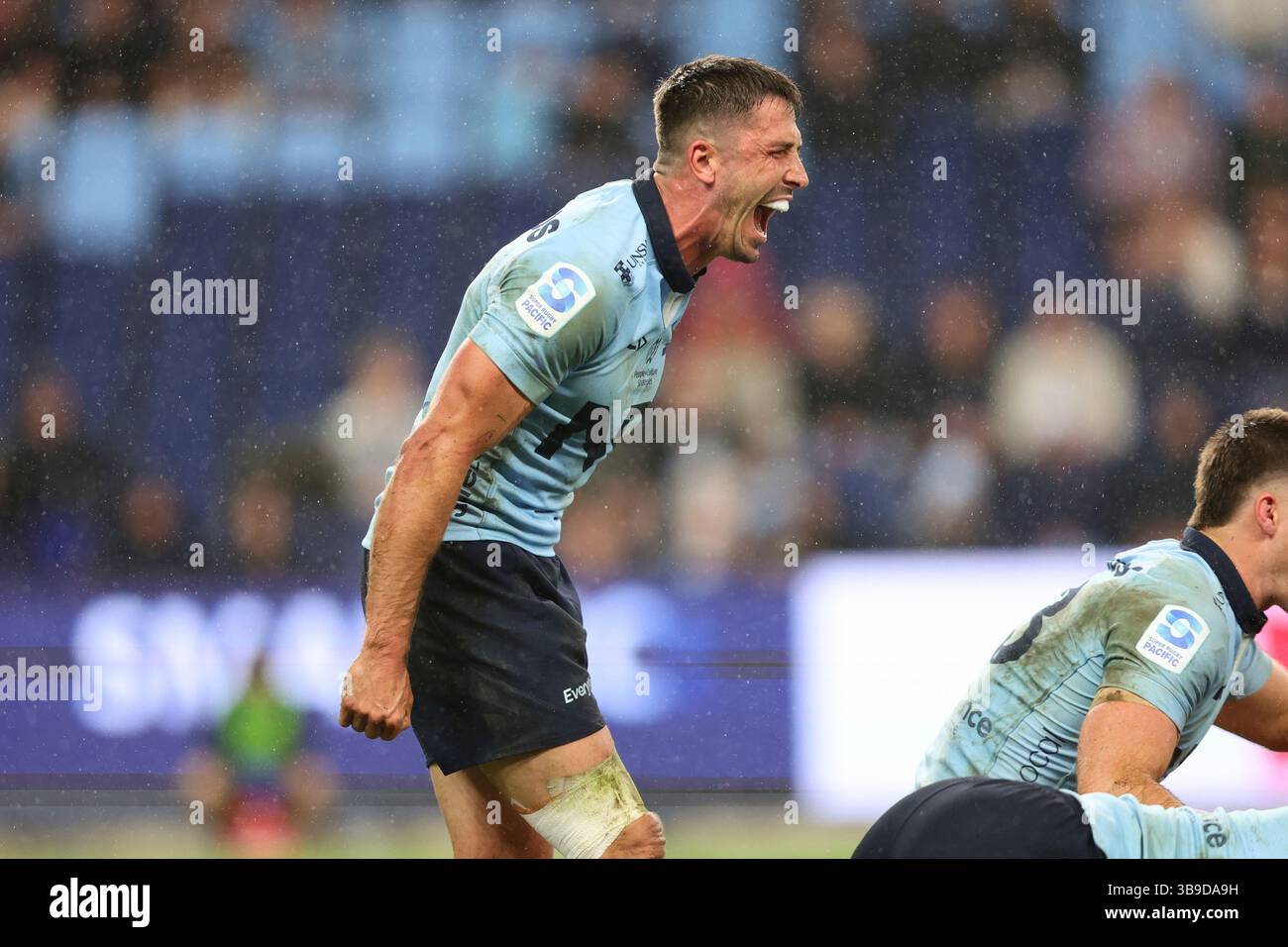 SYDNEY, AUSTRALIA - MAY 09: Jake Gordon of the Waratahs reacts during ...