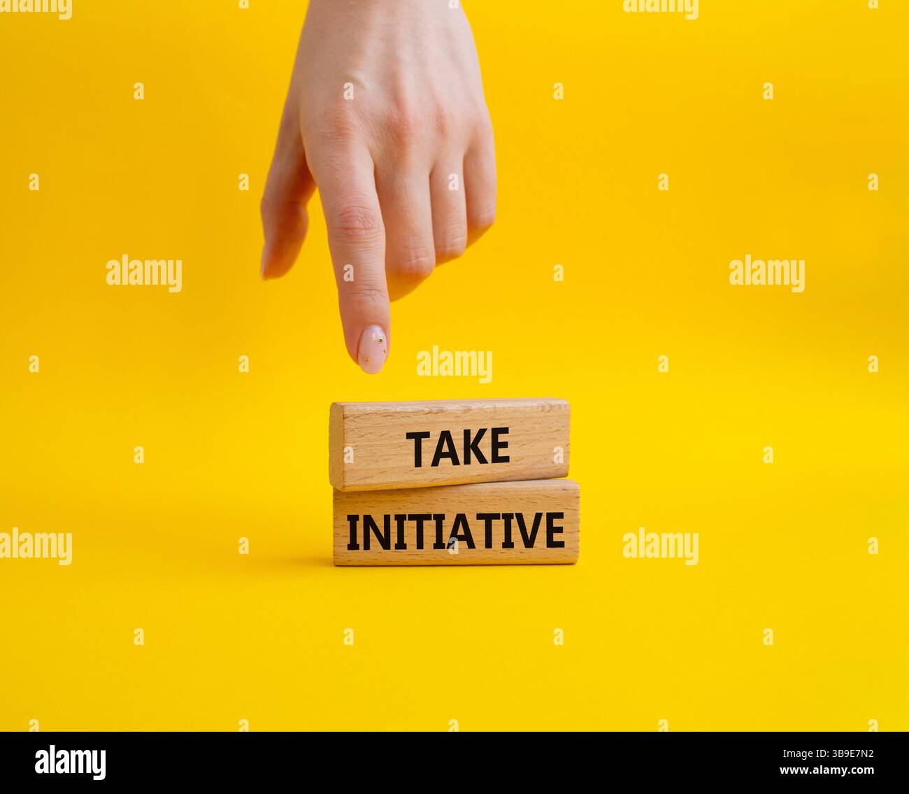 Taking Innitiative Take initiative symbol. Wooden blocks with words Take initiative ...