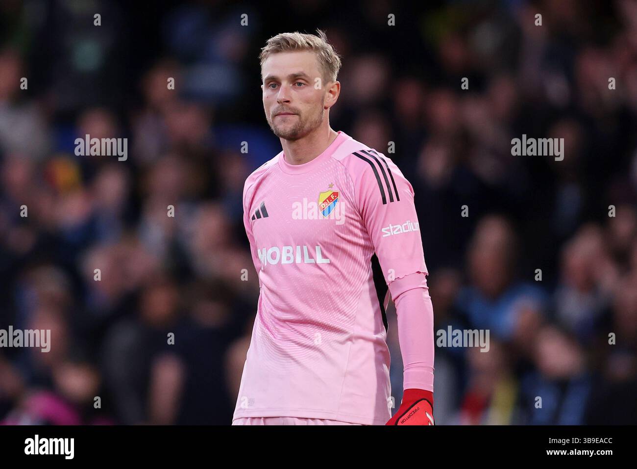 London, UK. 8th May, 2025. Jacob Rinne of Djurgardens IF during the ...