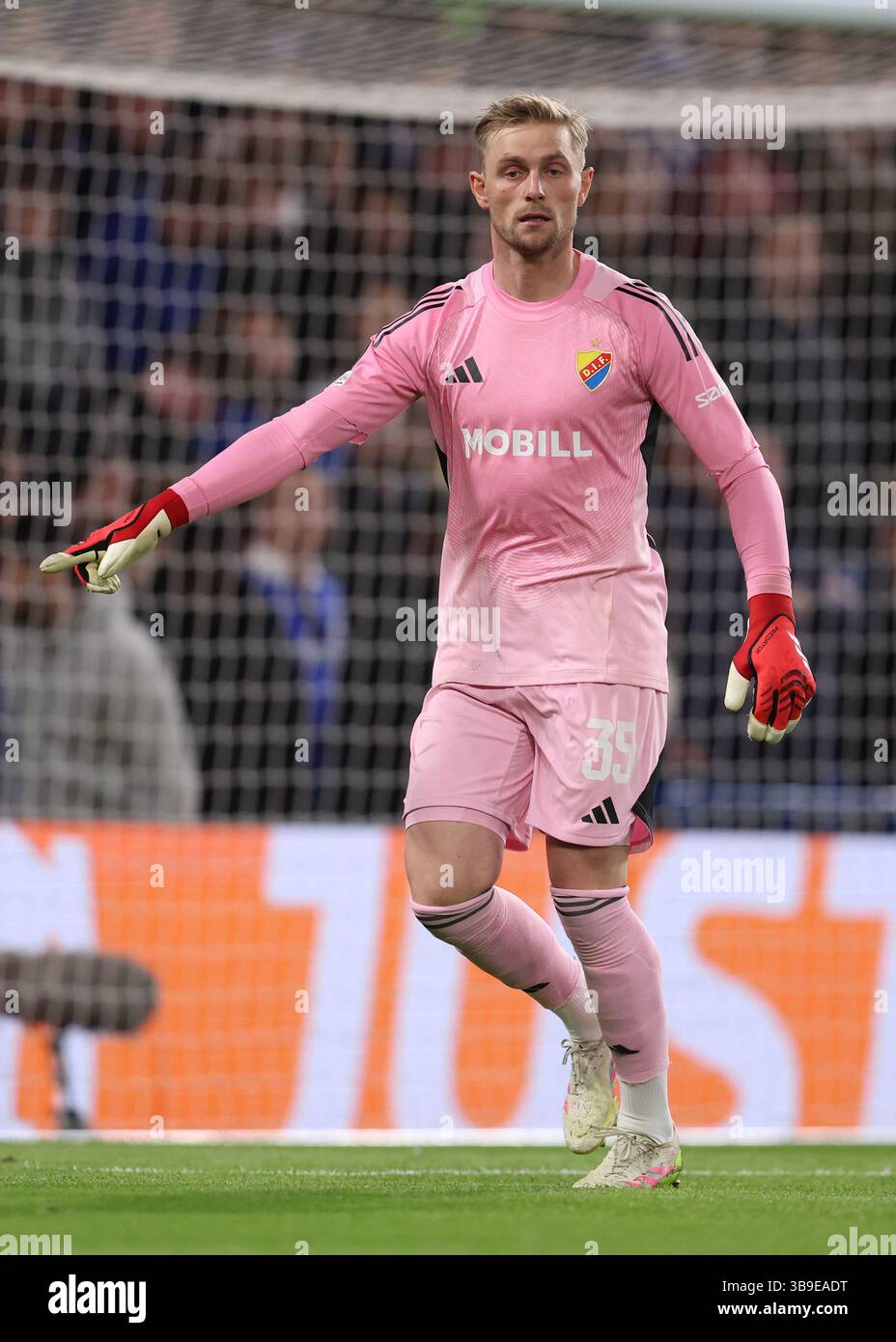 London, UK. 8th May, 2025. Jacob Rinne of Djurgardens IF during the ...