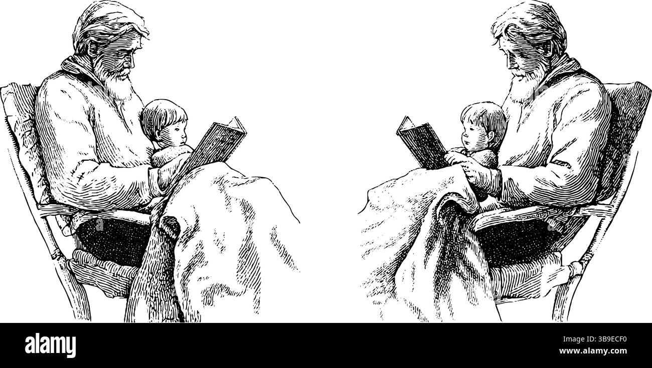 Bedtime story child illustration hi-res stock photography and