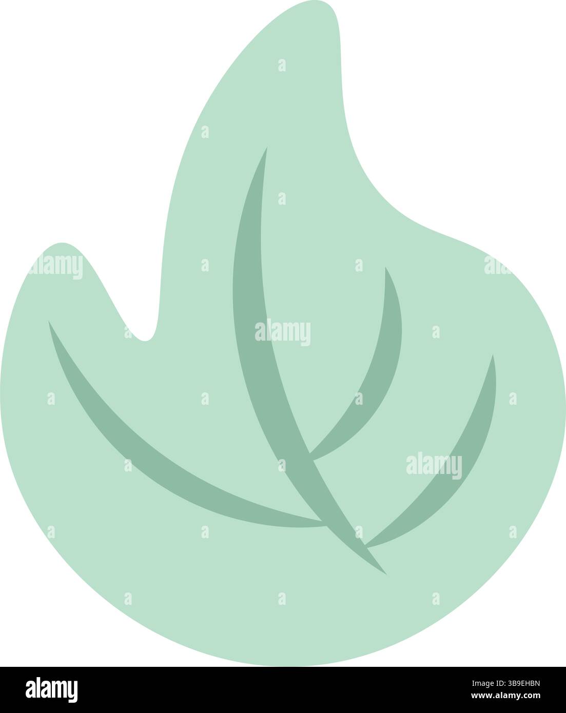 Soft mint abstract foliage. Vector illustration Stock Vector Image ...